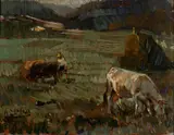 Alessandro Milesi, Grazing oxen