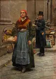 Fortunino Matania, Peasant at the local market
