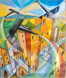 Pierluigi Bossi Sibò, Spirali tricolori sul medioevo, 1936