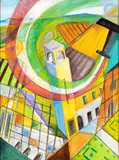 Pierluigi Bossi Sibò, Spirale tricolore su Littoria, 1936