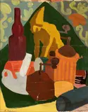 Vinicio Paladini, Still-life with bottles