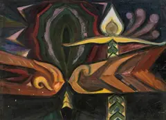 Alberto Bragaglia, Untitled, double face, Mixed media on paper