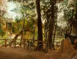 Antonio Barrera, Pond of Villa Borghese, 1945