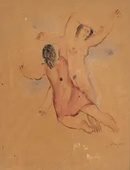 Female figures by Orfeo Tamburi, 1931, offered Jun 2024