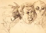 Carlo Levi, Self-portrait with owl and donkey, A beautiful