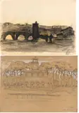 Lot of two roman landscapes by Alberto Ziveri, Ponte Milvio: signed lower right: A. Ziveri / Villa Borghese: signed and dated lower right: A. Ziveri, offered Jun 2024