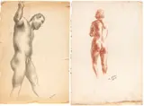 Lot of two drawings by Alberto Ziveri, offered Jun 2024