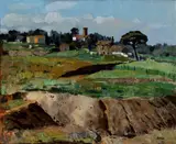 Luigi Surdi, Countryside view in Cerqueto