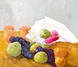 Roberto Melli, Still life with fruit, 1946