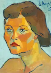 Eugen Drăguțescu, Female Portrait, 1958
