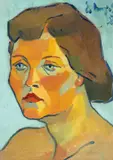 Eugen Drăguțescu, Female Portrait, 1958