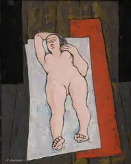 Felice Casorati, Nudo di scorcio, 1962