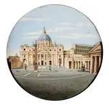 Luigi Baracconi, Large plate with view of St. Peter's Basilica