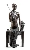 Ugo Attardi, Female figure seated, Engraved signature and edition: Attardi
