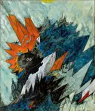 Tra i fiori by Gianni Dova, 1969, offered Jun 2024