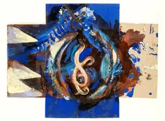 Untitled by Bruno Ceccobelli, 1989, Cornice:, offered Jun 2024