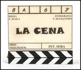 Vittorio Gassman, Autographed CIAK..., Nice promotional gadget for the film LA CENA by Ettore Scola
