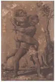Giovan Battista Ghisi, Hercules and Antaeus, Engraving