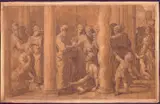 St. Peter and St. John Healing the Cripples at the Gate of the Temple by Girolamo Francesco Maria Mazzola detto il Parmigianino, 1526, after Raphael. Etching and chiaroscuro woodcut, offered Apr 2024