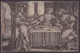 Georg Pencz, Salome with the Head of Saint John the Baptist, 1533, Engraving