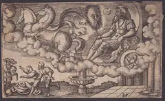 Virgil Solis, The Sun, from the Seven Planets series. Engraving
