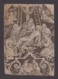 Jan (Johannes) Sadeler, Lamentation over the dead Christ, Engraving