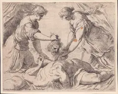 Judith and Holofernes by Jacopo Negretti Detto Palma Il Giovane, Etching, offered Apr 2024
