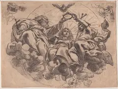 Cornelis Schut, Coronation of the Virgin, Etching