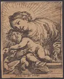 Cornelis Schut, Madonna and Child, Etching