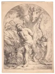 Cornelis Schut, Saint Sebastian, Etching