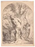 Cornelis Schut, Saint Sebastian, Etching