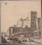 Thomas Wijck, Mediterranean landscape, Etching