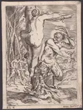 Annibale Carracci, Satyr and a nymph, from Lascivie