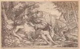 Jonas Umbach, The Good Samaritan, Etching