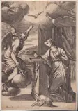 Carlo Maratti, Annunciation, Etching