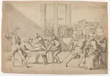 Carlo Maratti, Martyrdom of Saint Andrew, Etching