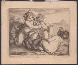 Pierre Parrocel, Bacchanal, Etching
