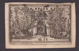 Grue Francesco Antonio Saverio, View of a noble palace, Etching