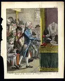 James Gillray, Sketch of the interior of St Stephens, as it now stands, Etching
