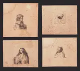 Francesco Novelli, 4 etchings after Rembrandt, Lot of