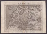 Girolamo Ruscelli, Europe, 1561, Etching
