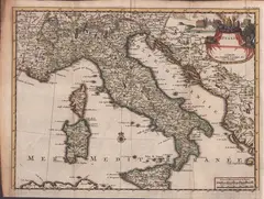 Pieter van der Aa, Italy, burin and etching