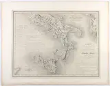 Jacques Clermont, Carte de l'Italie Meridionale et de la Sicile Ancienne; Pays autrefois connus sous de nom de Grande Grece, 1781, Engraving