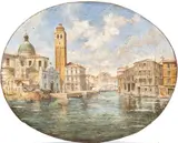 Martín Rico, View of Venice with Ponte delle Guglie, The painting bears the signature in the lower right-hand corner: "M. RICO"