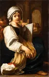 Bartolomeo Schedoni, Schoolgirl with abecedary and paternoster, Oil on canvas