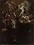 Giacomo Farelli, Ecstasy of Saint Brigida with apotheosis of saints, We are grateful to Prof. Riccardo Lattuada for the attribution of thie painting to Giacomo Farelli. The painting