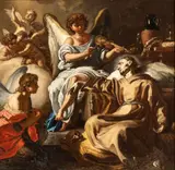 Francesco Solimena, Saint Francis consoled by the Musician Angel