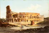 View of the Colosseum by Ippolito Caffi, the painting bears the signature in the bottom left-hand corner: "CAFFI", offered Apr 2024