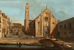 Santa Maria Gloriosa dei Frari in Venice by Francesco Tironi, The painting was attributed to Francesco Tironi by Professor Dario Succi (oral communication to the owner)., offered Apr 2024