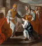 Pietro Bardellino, The Presentation of the Virgin at the Temple, Il presente dipinto può essere ricondotto alla produzione Pietro Bardellino